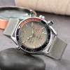 Omeg acier inoxydable montres-bracelets pour hommes 2023 nouveaux hommes montres tous les cadrans de travail montres à quartz Top marque de luxe horloge hommes mode gy12