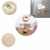 Blank DIY Wooden Round Shape Bottle Openers Coaster Fridge Magnet Decoration Beer Bottle Opener