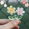 New Car Center Console Spring Ornaments Six-leaf Daisy Flower Car Flower Decoration Supplies Rearview Mirror Decorative Stickers