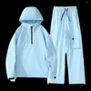 Herenhoodies Waterdicht Winddicht Sportpak All-Match Los Trendy Capuchon Warm en comfortabel Ski-elastiek in de taille Sneeuwbestendige rok