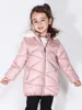 Kurtki Cote Little Girls Winter Jacket Toddler Kids Puffer Fauxdown Sherpa wyłożony futra futra Waterstant Waterstant Coat 231109