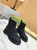 2024 RAIN BOOT Women Betty Boots Gruby dno bez poślizgu Botki Pvc guma wysoka platforma na kolanach czarne wodoodporne buty Welly Buty na zewnątrz 35-46