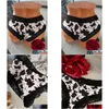 Women'S Panties Womens Women Sexy Cow Lace Splicing Low-Waist Underwear Thong Female G String Breathable Lingerie Temptation Embroid Dhinq