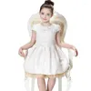 Платья для девочек, платье принцессы, элегантная и шикарная детская одежда, хлопковая детская мода для девочек, жаккардовая детская одежда высокого качества