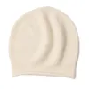 Beanies Beanie/Skull Caps 2023 Pure Cashmere Hat Women No-Cap Curling Unisex Men's Winter Warm Cap Fashion Sticked Luxury Oliv22