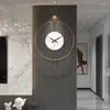 Horloges murales Horloge de luxe nordique minimaliste salon art mode pendule moderne mécanisme à quartz reloj décor à la maison