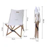 Camp Furniture Nordic Fabric Outdoor Chair Home Camping Solid Wood Portable Folding Pall Director Back Beach CN