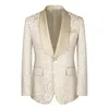 Mens Suits Blazers VAGUELETTE hommes 3 pièces élégant mariage Blazer costume veste florale revers coupe mince un bouton élégant gilet pantalon ensemble 231110