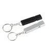 SQURE Form Aluminium Alloy Dual Tube Whistle Keychains Portable Outdoor Camping Survival Tool Car Key Holder Decoration