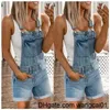 Women's Jumpsuits Rompers Sexy Fashion Washed Denim Shorts Women's 2022 Summer New Denim Overalls Short Jeans Pants 410&3