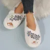 Chinelos Quentes Peludos Mulheres Flip Flops Grosso Fluffy Fur Winter House Home Slides Flat Indoor Floor Shoes 231110