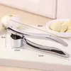 New Stainless Steel Garlic Press Crusher Kitchen Accessories Cooking Vegetables Ginger Squeezer Masher Handheld Mincer Tools Cocina