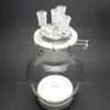 5000ml 유리 반응 용기 5L 24/40 4- 넥 실험실 화학 반응기와 뚜껑 클램프