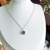 7 стилей женское ожерелье дизайнерский бренд подарки ювелирные изделия мода любовь кулон ожерелья новая зима 925 серебряное блестящее ожерелье с правильным логотипом