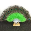 Stage Performances Craft Fans Fluffy Feather Hand Fan Elegant Folding Feathers Fan Party Supplies for women