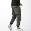 Pantaloni da uomo Army Green Cargo Pantaloni da uomo Jogging Pantaloni cargo 2023 Harajuku Pantaloni da jogging Maschile Streetwear Hip Hop Side Poet Pantaloni sportivi Z0410