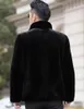 رجال فرو فو فرو الخريف والشتاء معطف الفرو الفراء الرجال الكوريين الأزياء النحيفة براون رقيقة دافئة معطف غير رسمي أعلى السترة الحرارية فضفاضة 231110