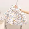 Jacken Kinder Winter Daunenjacke Mantel Baby Junge Mädchen Tiger Druck Baumwolle Mit Kapuze Kinder Floral Warme Plüsch Parka Kostüm Mädchen Kleidung 231109