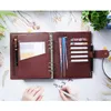 Bloc-notes Moterm Luxe 20 Series A5 Taille Planner Pebble Grain Leather Notebook avec 30MM Ring Agenda Organizer Diary 230408