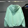 2023 New designer womens t shirt high-end Shirt High Edition Autumn Winter Embroidered Mint Green Hooded Hoodie