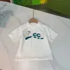 babykläder t shirt barn designer set barn set småbarn kläder 2-14 åldrar tjej pojke t shirt lyx sommar shorts ärm med bokstäver klassisk jacka aaaaa