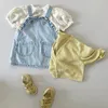 Mädchen Kleider 1-5 Jahre Baby Jean Strapskleid Frühling Herbst Sommer Kleinkind Kleinkind Kind Baumwolle Denim Strap Rock Outfit Kleidung