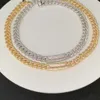 ICEMAN JEWELRY Wholesale Gold Cuban Link Choker Women Thick Iced Out Cuban Link Chain Choker Necklace for Women
