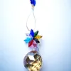 Chandelier Crystal Nice 240mm (H) DIY Pendant Octagon With 30mm Champange Faceted Ball For Suncatcher Christams Tree Dec