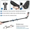 Selfie Monopods Tripod do telefonu Przenośna selfie kij do Vlog Ring Light Selfie Statyw z Bluetooth Pilot Control Holder Q231110