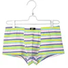 Underpants 95 Cotton Colorful Stripes Fashionable And Breathable Men's Boxer Shorts Underwear Four Corner