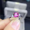 Cluster Rings KJJEAXCMY Fine Jewelry 925 Sterling Silver Inlaid Natural Garnet Chinese Style Women's Purple Gem Ring Support Detection