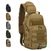 Backpacking Packs Protector Plus Tactical Sling Chest Pack Molle Military Nylon Shoulder 23 Men Crossbody Bag Military Outdoor Hiking Cycling Bag 230410