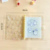 Notepads Purple yellow PVC transparent cute little daisy notebook loose leaf shell magazine planner office supplies 230408
