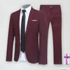 Ternos masculinos 1 conjunto terno casaco calças fino toque plus size negócios lapela formal noivo