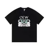 Designer Summer Women T Shirt Shirt High Version Produkt Luojia Dragon Cat mångsidig för män Kvinnor par fritid