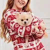 犬のアパレルペットクリスマス服冬の厚いクリスマスコットン子犬コスチュームエルクセーター小さな大きな犬のアクセサリー