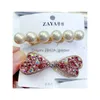 Pinzas para el cabello Barrettes Moda Estilo mixto Perla de cristal coreano Mujeres elegantes Horquillas Accesorios para la cabeza Entrega directa Je Dhgarden Dh9Gs