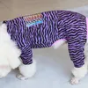 Macacão de vestuário para cães macacão fino de um metro de macacão roupas de cachorro de algodão para cães pequenos pijamas moletom elástico chihuahua poodle pug