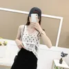 Women's Tanks Womens Fashion Knit Crochet Striped V-Neck Vest Loose Casual Sleeveless Tank Top Boho Flowy Hem Beach Pullover Shirts