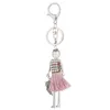 Keychains Charm Cute Big Brand Tassels Crystal Doll Keyrings Chain For Key Women Girl Decorative Keychain Pendant smycken Tillbehör