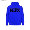 Męskie bluzy bluzy nofx rocka muzyka mężczyzna bluzie z kapturem top mężczyźni nowe Camisas Hombre Casual Top Overied Hoodie Męska marka Camisas Mężczyźni Top Sweter anime Q231110