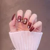 Faux ongles 24 pièces de type presse, de nombreuses tailles peuvent être coupées et limées pour le salon de manucure