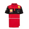 T-shirt classica Ferrari F1 Abbigliamento Forma 1 Fan Sport estremi Abbigliamento traspirante Top oversize manica corta Consegna personalizzata Dh3Jc