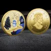 Arts and Crafts Christmas colored commemorative coin