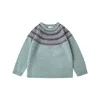 Pullover Korean Children's Knitwear Sweters 2023 KP Autumn Winter Baby Boys Girl Piasped Swater Pants Ubrania dziecięce odzież wierzchnia 231109