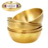 Plates 5 Pcs Seasoning Dish Sauce Serving Bowls Appetizer Sushi Dipping Gold Tray Stainless Steel Metal Flavoring Dishes