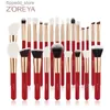 Pincéis de maquiagem ZOREYA Conjunto de pincéis de maquiagem grandes Corretivo Fundação Pó Blush Mistura Cosmética Sombra Make Up Brush brochas maquilla Q231110