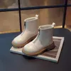 Bottes d'hiver pour enfants, chaussures à semelles plates, épaisses et solides, pour garçons et filles, taille 6