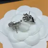 Studbrev örhängen örhängen Kvinnor Orroösa flickor Ear Studs Set Designer Jewelry Earring Valentine's Day Gift Engagement for Bride