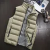 Men's Vests Korean Version Of The Mens Undershirt Big Size Collar Warm Sleeveless Jacket Male Casual Winter Men Cotton